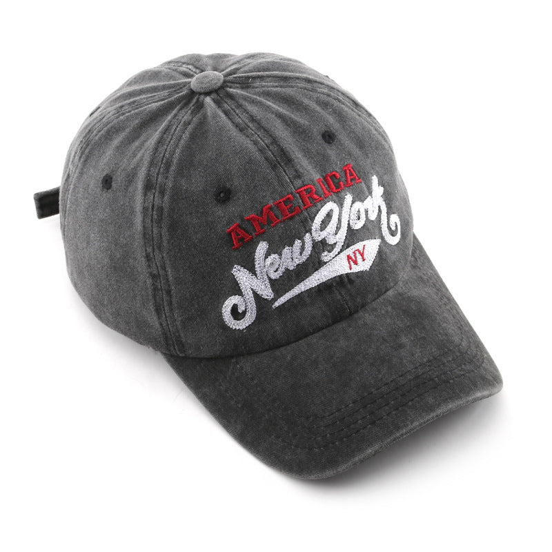 Wholesale Cotton Letter Embroidery Washed Baseball Cap